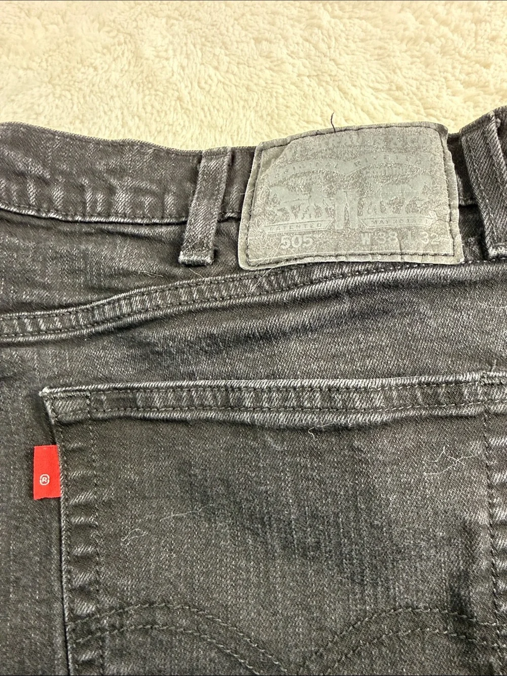 Levi's 505 Men's Black Jeans size 38